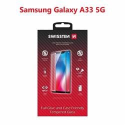 Swissten sklo Full Glue Galaxy A33, černé  