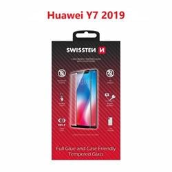 Swissten sklo Full Glue Huawei Y7 2019, černé  