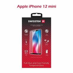 Swissten sklo Full Glue iPhone 12 Mini, černé  