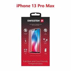 Swissten sklo Full Glue iPhone 13 Pro Max, černé  
