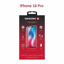 Swissten sklo Full Glue iPhone 16 Pro, černé  