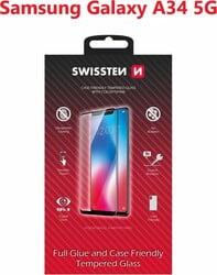 Swissten sklo Full Glue pre Samsung Galaxy A14, čierne