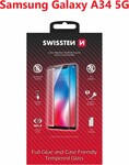 Swissten sklo Full Glue pre Samsung Galaxy A34, čierne
