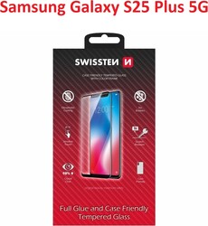 Swissten sklo Full Glue pre Samsung Galaxy S25+, čierne