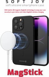 Swissten Soft Joy MagStick pre Apple iPhone 17, iPhone 18, čierny