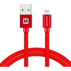 Swissten kabel Lightning 3 m, černý  