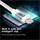 SWISSTEN Textile Lightning, datový kabel, modrý, 1,2 m
