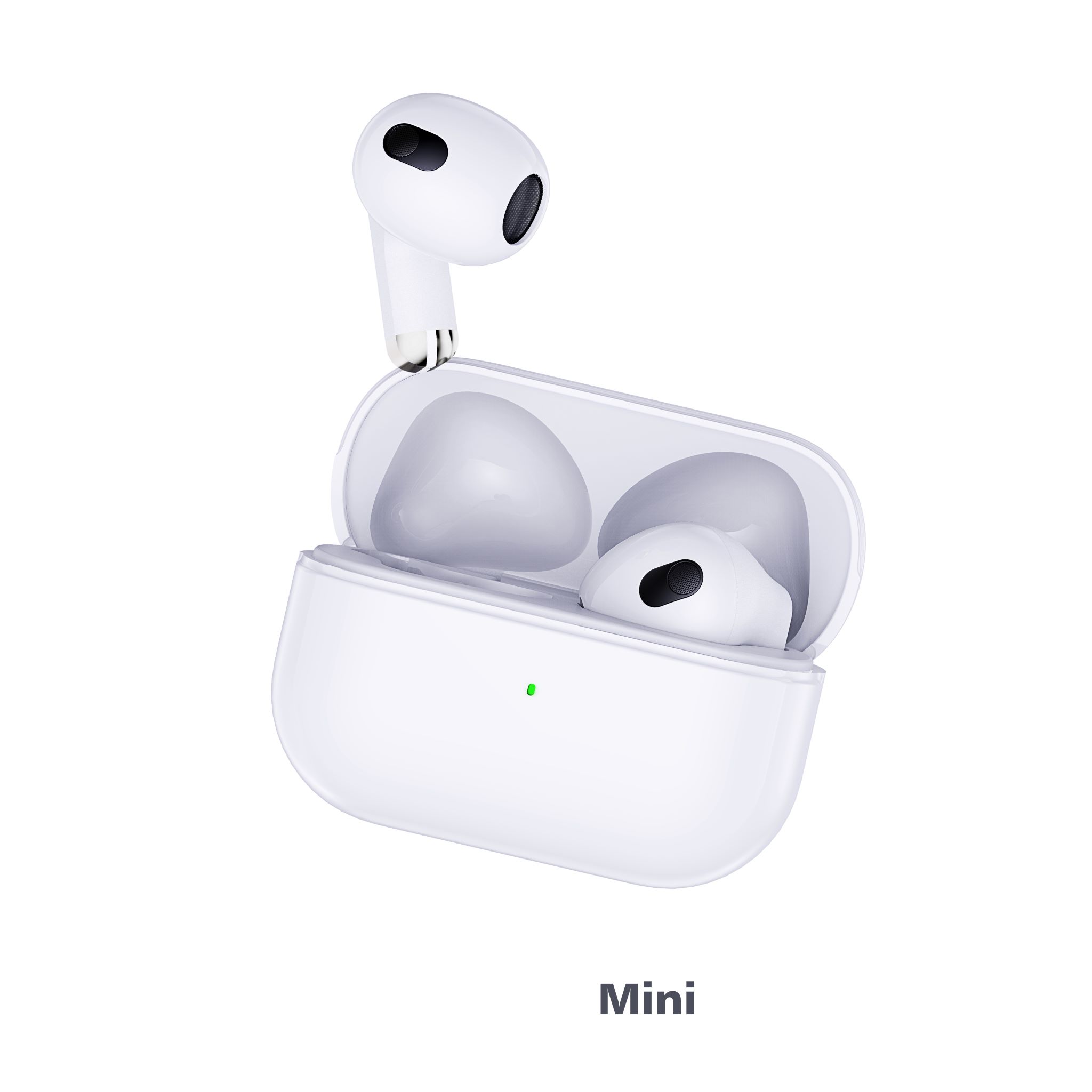Swissten TWS sluchátka Minipods, bílá
