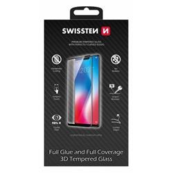 Swissten Ultra Durable 3D Full Glue, ochranné sklo pro Apple iPhone 14 Plus Black - Černé