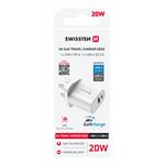 Swissten USB-C hub 4-in-1 (USB-C 100W, HDMI 4K, 2x USB-A), aluminium
