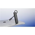Swissten USB-C hub 4v1, aluminium  