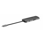 SWISSTEN USB-C HUB 6-IN-1 (USB-C PD, 3X USB 3.0, SD, MICRO SD) ALUMINIUM