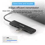 Swissten USB-C rozbočovač 7 v 1, hliník  