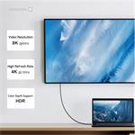 Swissten video kabel USB-C 240 W 8K, černý