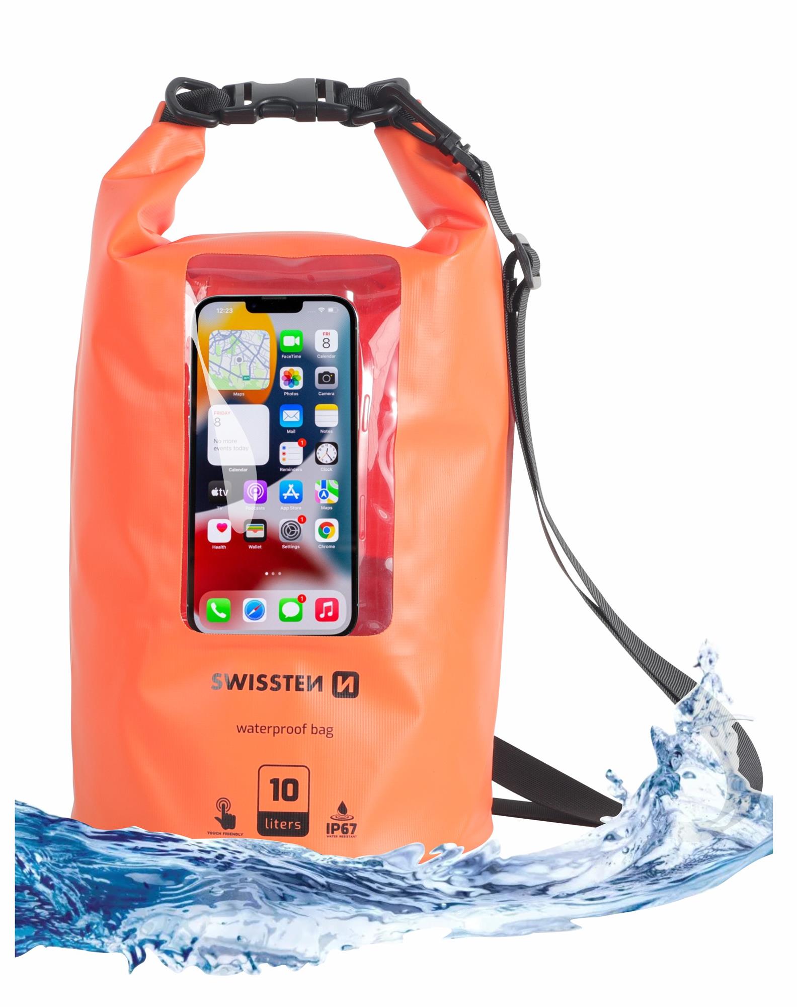 Swissten Waterproof 10L, oranžové