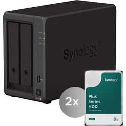 Synology DS723+ DiskStation včetně 2ks HDD 8TB (HAT3300-8T), CPU R1600, RAM 2GB, 2x GLAN, 1x eSATA