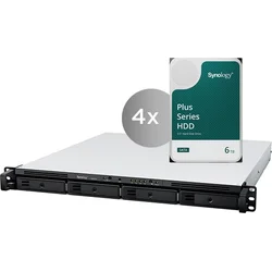 Synology RS822+ RackStation včetně 4ks HDD 6TB (HAT3300-6T), CPU C3538, RAM 2GB, 4x GLAN, 1x eSATA