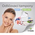 T-TOMI Exfoliačné tampóny, sada jemná týždenná NATUR pracia taška