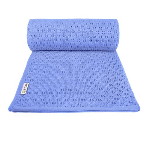 T-TOMI Pletená deka SUMMER Blue