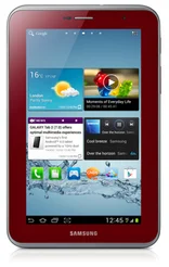 Tablet SAMSUNG Galaxy Tab2 P3110, 7", 8 GB, Wi-Fi, garnet red