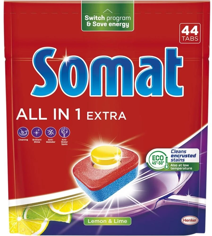 Tablety do umývačky riadu All in One Lemon & Lime 44ks
