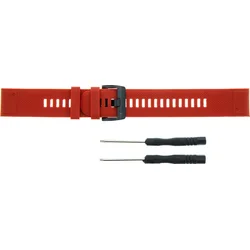 Tactical 430 silikonový řemínek pro Garmin Fenix 5/6 QuickFit 22mm Red 2447314 - Wearables