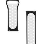Tactical 712 Double Silikonový Řemínek 22mm Black/White