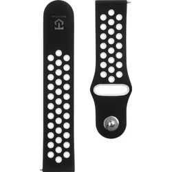 Tactical 712 Double Silikonový Řemínek 22mm Black/White