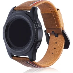 Tactical Color Line Kožený Pásek pro Samsung Gear 42mm Brown - hnědý