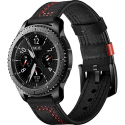 Tactical Color Line kožený řemínek pro Samsung Gear 46mm Black - černý