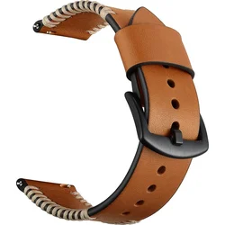 Tactical Cowhide kožený řemínek pro Apple Watch 4 44mm Brown - hnědý