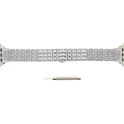 Tactical Diamond Magnetický Kovový Pásek pro Apple Watch 4 40mm Silver - stříbrný