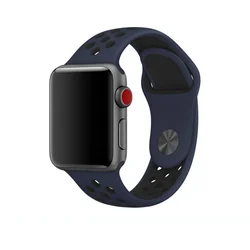Tactical Double Silikonový Pásek pro Samsung Gear 46mm Blue/Black - modro černý