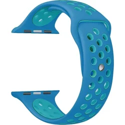 Tactical Double Silikonový Pásek pro Samsung Gear S3 Blue/Light Blue - modrý