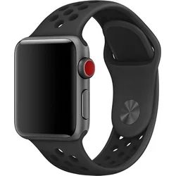 Tactical Double silikonový řemínek pro Apple Watch 4 40mm Black - černý