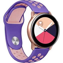 Tactical Double silikonový řemínek pro Samsung Gear 42mm Purple/Pink - fialovo růžový