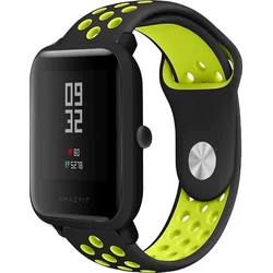 Tactical Double silikonový řemínek pro Xiaomi Amazfit Bip Black/Yellow - černo žlutý