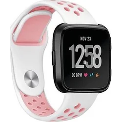 Tactical Double silikonový řemínek pro Xiaomi Amazfit Bip White/Pink - bílo růžový
