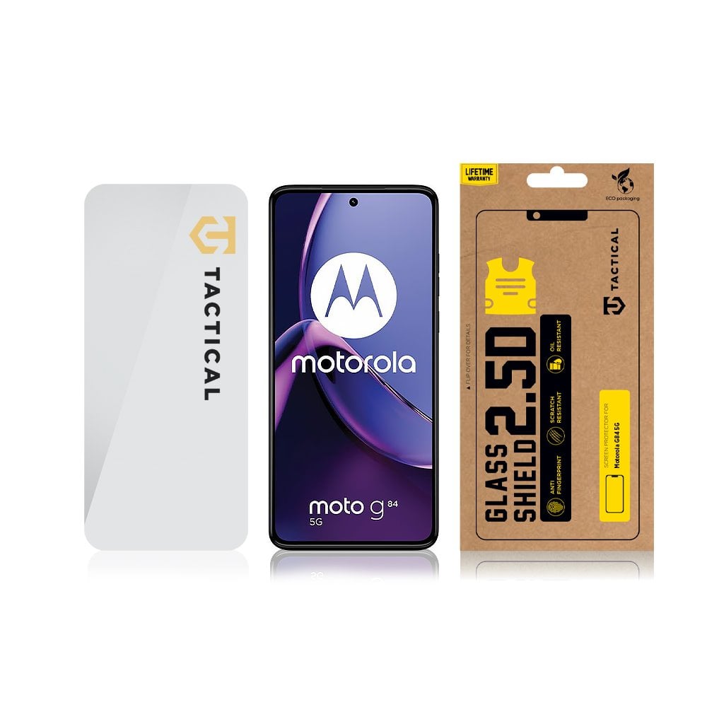Tactical Glass Shield 2.5D sklo pro Motorola G84 5G Clear