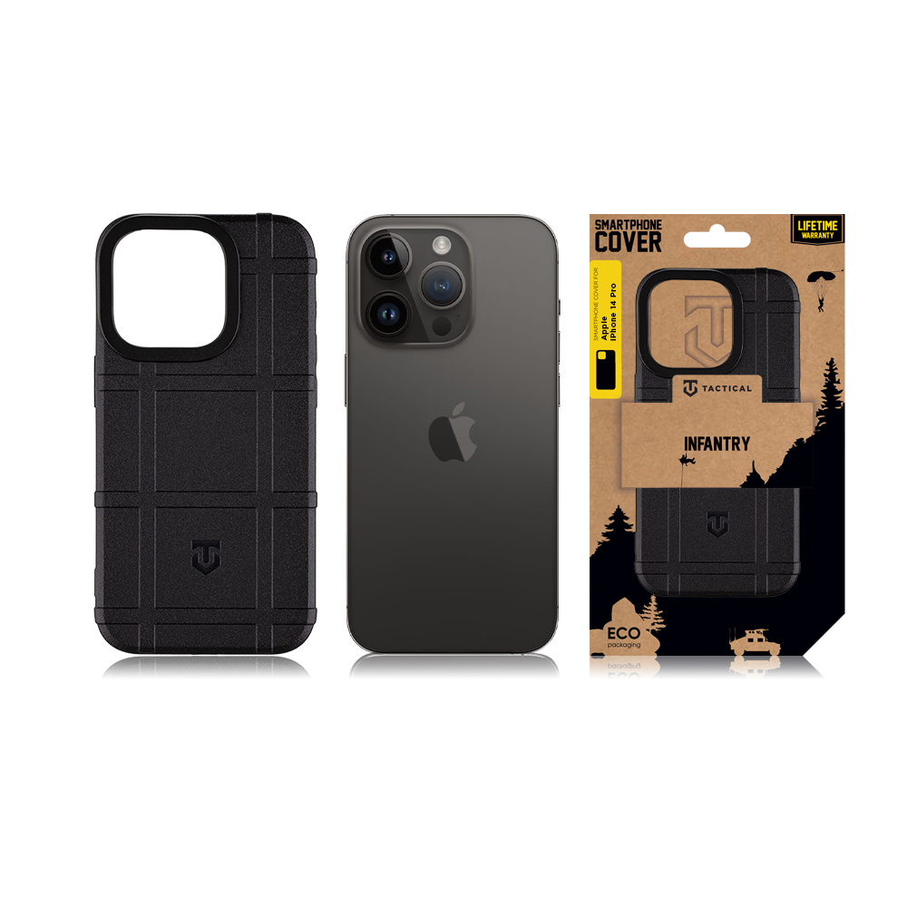 Tactical Infantry Kryt pro Apple iPhone 14 Pro Black