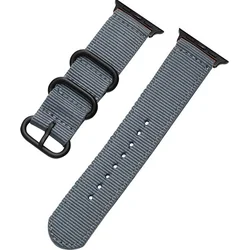Tactical nylonový řemínek pro Apple Watch 1/2/3 42mm Grey - šedý