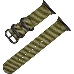 Tactical nylonový řemínek pro Apple Watch 4 44mm Green - zelený
