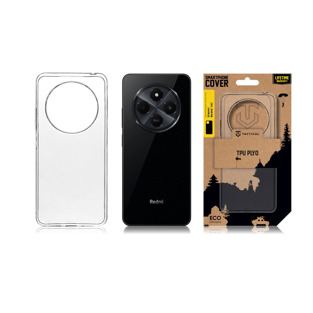Tactical TPU Kryt pro Xiaomi Redmi 14C 4G/A4 5G/Poco C75 Transparent
