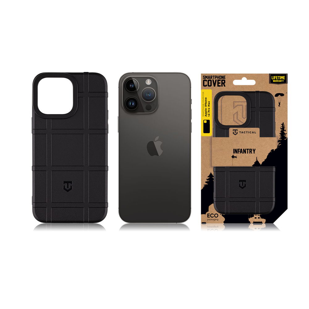 Taktický pechotný kryt pre Apple iPhone 14 Pro Max Black