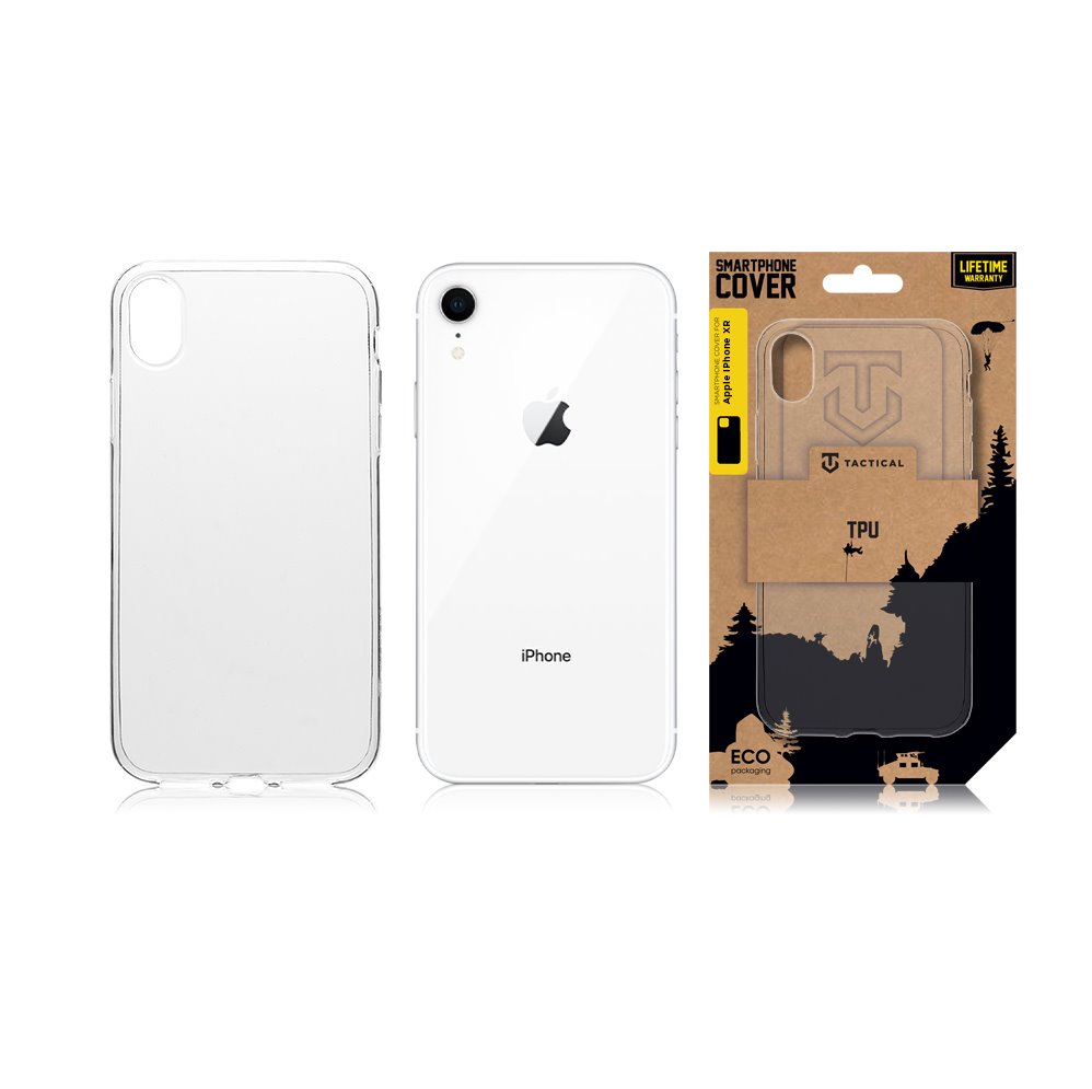 Taktický TPU kryt pre Apple iPhone XR Transparent