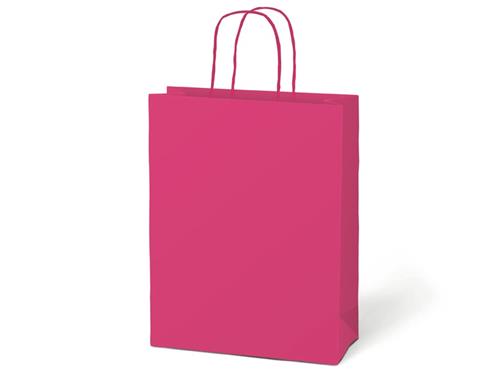 Taška dárková T 5 kraft 260x320x100 růžová, 6ks