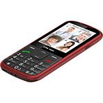 Telefon CPA Halo 28 Senior červený s nabíjecím stojánkem