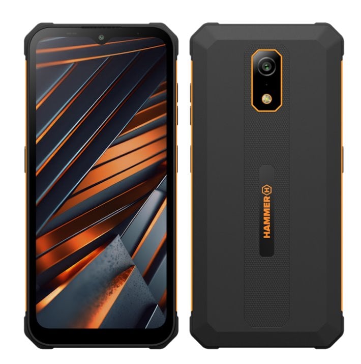 Telefón myPhone Hammer Iron Va v oranžovej farbe