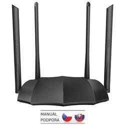 Tenda AC8 WiFi AC Gigabit Router 1200Mb/s, 1x GWAN, 3x GLAN, 4x 6dBi antény, WISP, Uni.Repeater, APP