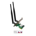 Tenda E12 Wireless AC1200 PCI Express Adapter 1167 Mbps, 2x 5 dBi, Windows 10, PCIe, automatická inštalácia